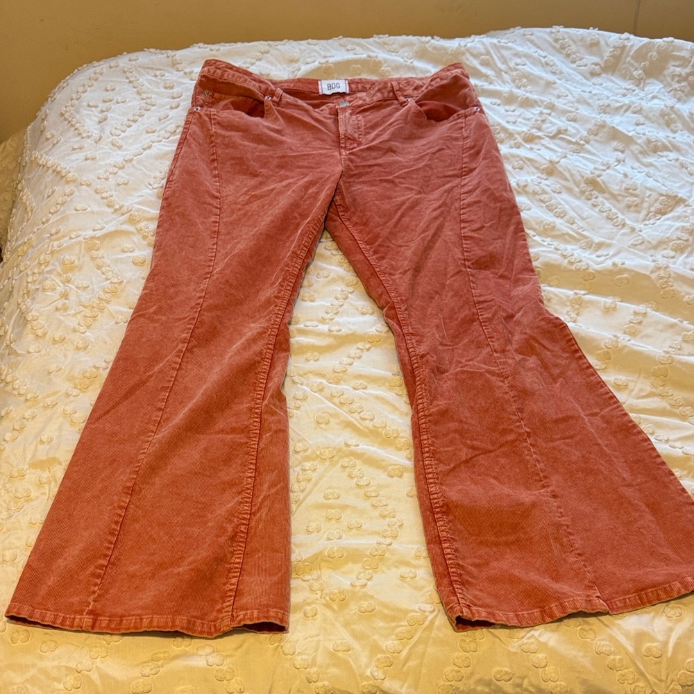 Orange Flared Pants
